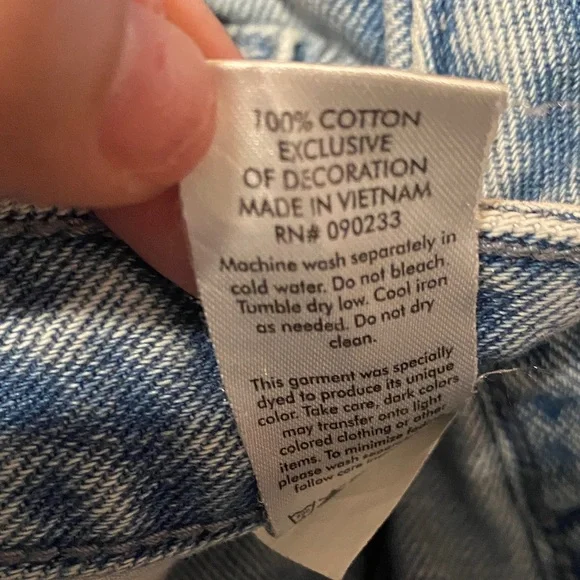 PacSun Butterfly Embroidered High Rise Straight Leg Jeans 27 Y2K - Picture 12 of 13